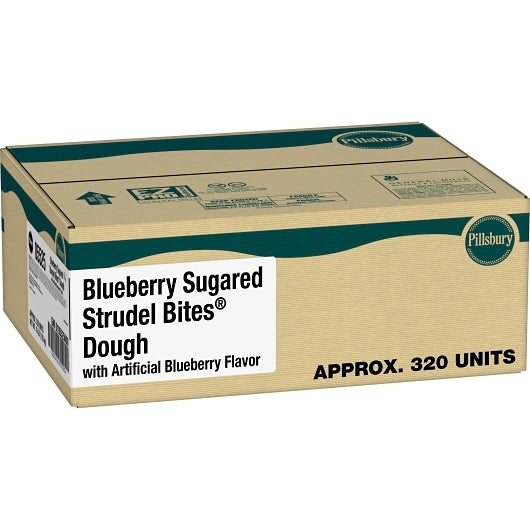 Pillsbury Strudel Bites Dough Sugared Blueberry, 320 x 320 x 0.8 oz Case - Bakery & Desserts