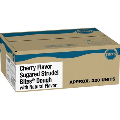 Pillsbury Strudel Bites Dough Sugared Cherry, 320 x 320 x 0.8 oz Case - Bakery & Desserts
