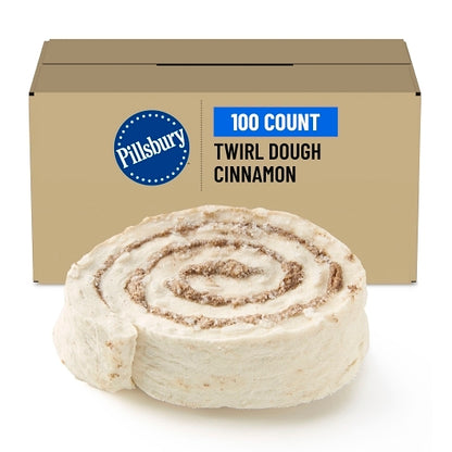Pillsbury Place & Bake Cinnamon Twirl Dough, 100 x 5 oz Case - Bakery & Desserts