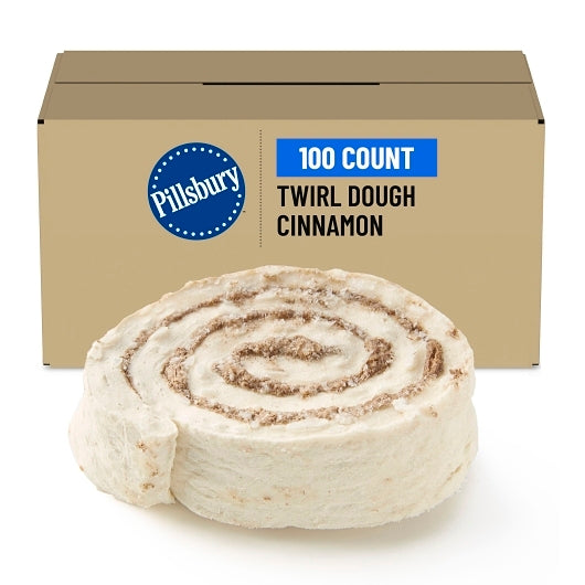 Pillsbury Place & Bake Cinnamon Twirl Dough, 100 x 5 oz Case - Bakery & Desserts