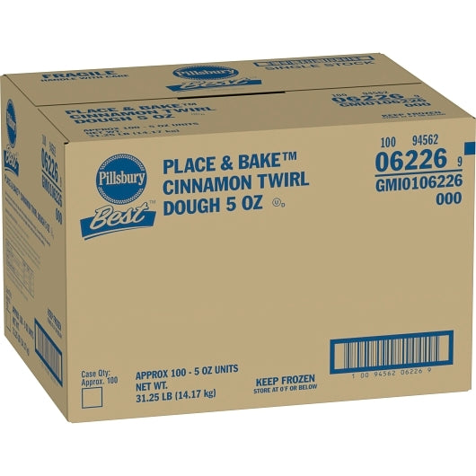 Pillsbury Place & Bake Cinnamon Twirl Dough, 100 x 5 oz Case - DOT product image 5