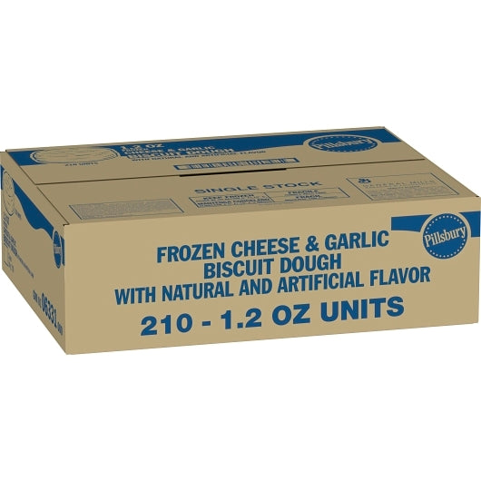Pillsbury Mini Garlic and Cheddar Biscuit Dough, 210 x 1.2 oz Case - Bakery & Desserts