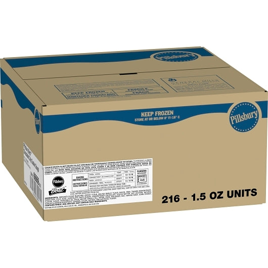 Pillsbury Best Chocolate Chip Cookie Dough, 216 x 216 x 1.5 oz Case - Bakery & Desserts