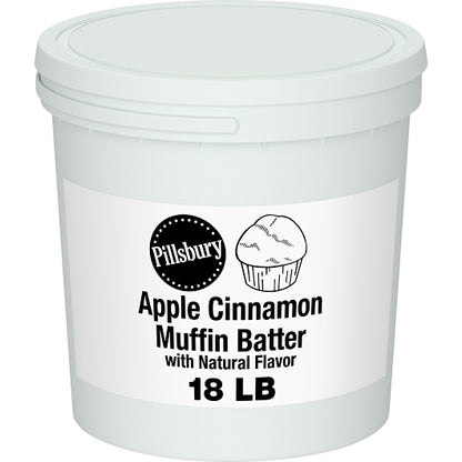 Pillsbury Apple Cinnamon Muffin Batter Pail, 1 x 18 lb Case - Bakery & Desserts