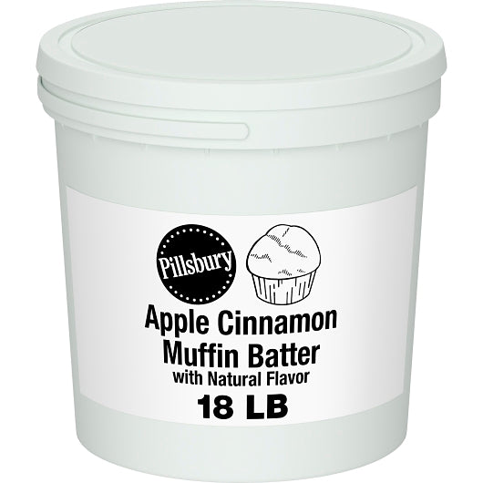 Pillsbury Apple Cinnamon Muffin Batter Pail, 1 x 18 lb Case - Bakery & Desserts
