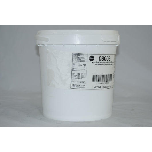 Pillsbury Apple Cinnamon Muffin Batter Pail, 1 x 18 lb Case - GS1 closed shipping case image