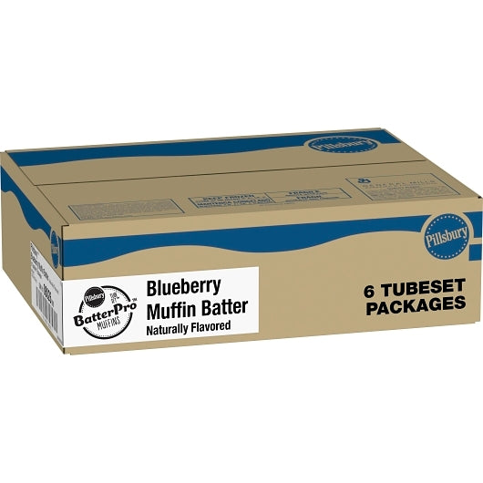 Pillsbury Blueberry Tubeset Muffin Batter, 6 x 3 lb Case - Bakery & Desserts