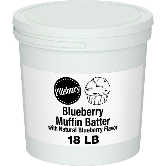 Pillsbury Frozen Blueberry Muffin Batter Pail, 1 x 18 lb Case - Bakery & Desserts