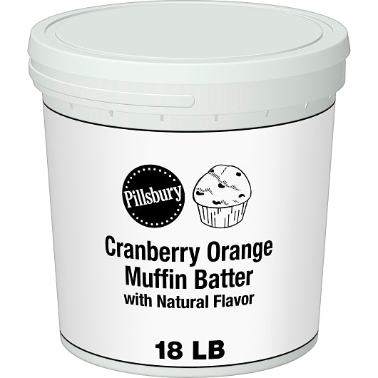 Pillsbury Muffin Batter Pail Cranberry Orange, 1 x 18 lb Case - Bakery & Desserts