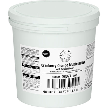 Pillsbury Muffin Batter Pail Cranberry Orange, 1 x 18 lb Case - GS1 closed shipping case image