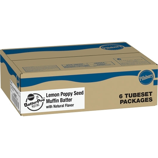 Pillsbury Tubeset Muffin Batter Lemon Poppy Seed, 6 x 3 lb Case - Bakery & Desserts