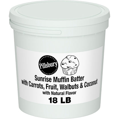 Pillsbury Muffin Batter Pail Sunrise, 1 x 18 lb Case - Bakery & Desserts