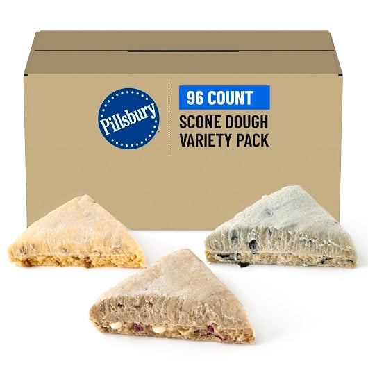 Pillsbury Scone Dough Variety Pack (12- Blueberry, 12-White Chunk Raspberry, 12-Apple Cinn), 96 x 3.75 oz Case - DOT product image 6