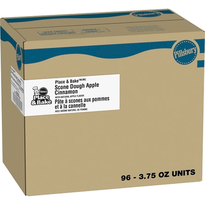 Pillsburry Freezer to Place & Bake Apple Cinnamon Scone Dough, 96 x 3.75 oz Case - Bakery & Desserts