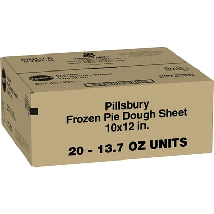 Pillsbury Frozen Pie Dough Sheet 10" x 12", 1 x 20 ct Case - Bakery & Desserts