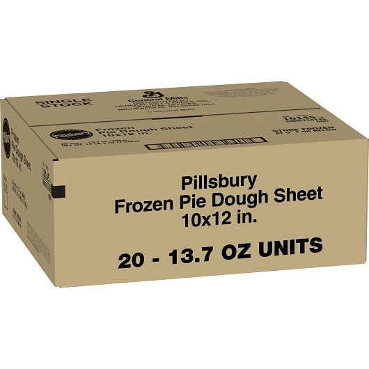 Pillsbury Frozen Pie Dough Sheet 10" x 12", 1 x 20 ct Case - Bakery & Desserts