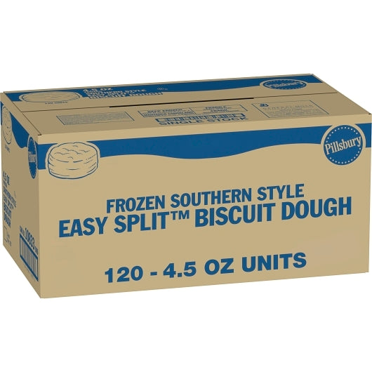 Pillsbury Easy Split Southern Style Large Biscuit Dough, 120 x 120 x 4.5 oz Case - Bakery & Desserts