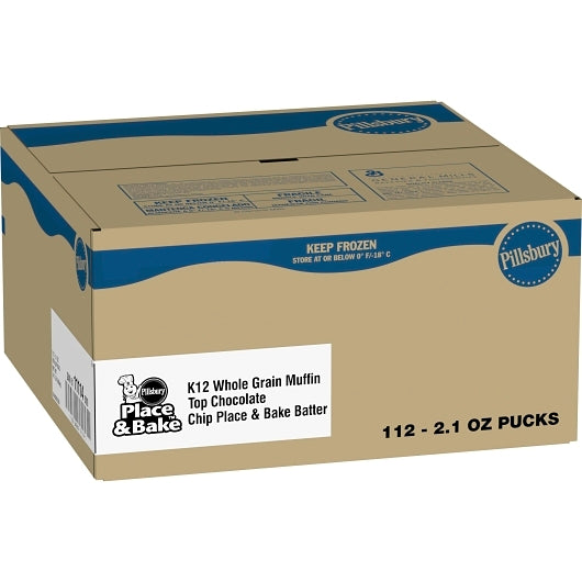 Pillsbury Place & Bake Whole Grain Chocolate Muffin Top, 112 x 112 x 2.1 oz Case - DOT product image 6