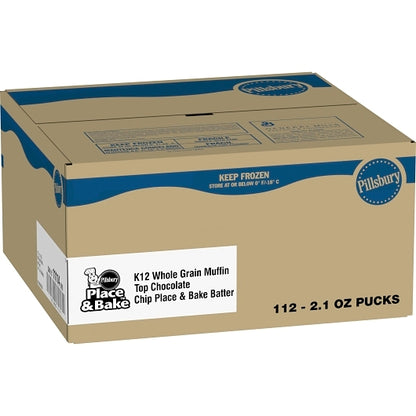 Pillsbury Place & Bake Whole Grain Chocolate Muffin Top, 112 x 112 x 2.1 oz Case - DOT product image 6