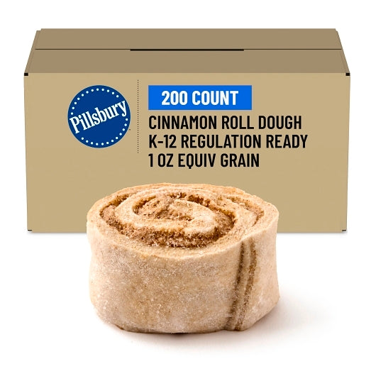 Pillsbury Whole Grain Rich Cinnamon Roll Dough, 200 x 1.45 oz Case - GS1 mobile-ready hero image
