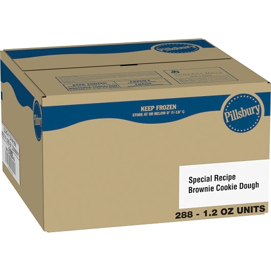 Pillsbury ZT Special Recipe Brownie Cookie Dough, 288 x 288 x 1.2 oz Case - Bakery & Desserts