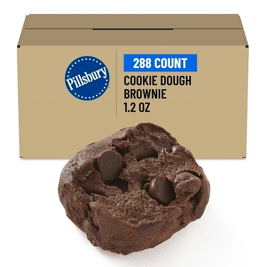 Pillsbury ZT Special Recipe Brownie Cookie Dough, 288 x 1.2 oz Case - Bakery & Desserts