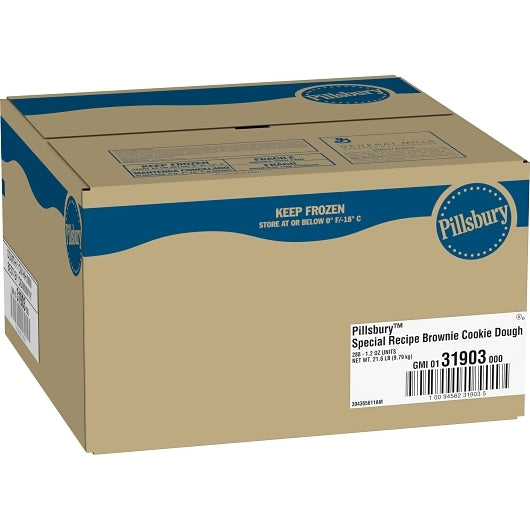 Pillsbury ZT Special Recipe Brownie Cookie Dough, 288 x 288 x 1.2 oz Case - GS1 closed shipping case image