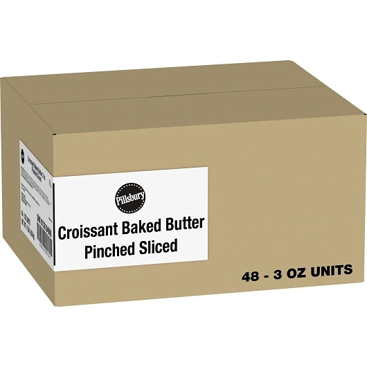 Pillsbury Butter Pinched Sliced Baked Croissant, 48 x 3 oz Case - Breads, Rolls & Buns