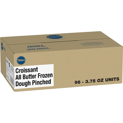 Pillsbury Croissant Dough Pinched Butter, 96 x 96 x 3.75 oz Case - Breads, Rolls & Buns