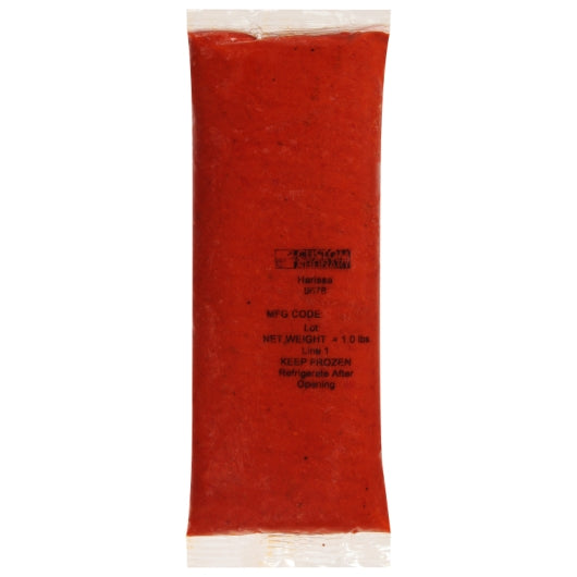 Custom Culinary Gold Harissa Sauce, 16 x 1 lb Case - Condiments & Sauces