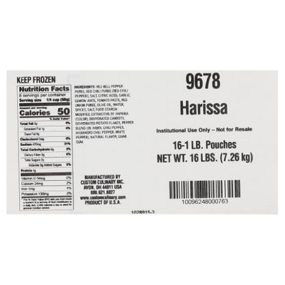 Custom Culinary Gold Harissa Sauce, 16 x 1 lb Case - DOT product image 8
