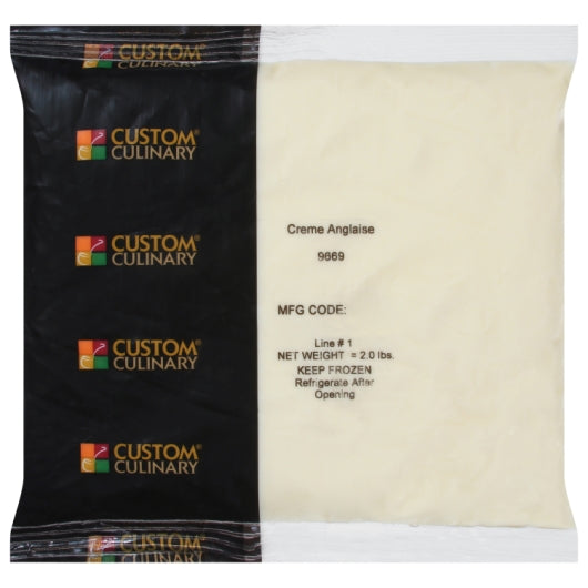 Gold Label Ready to Use Creme Anglaise Sauce, 8 x 2 lb Case - Bakery & Desserts