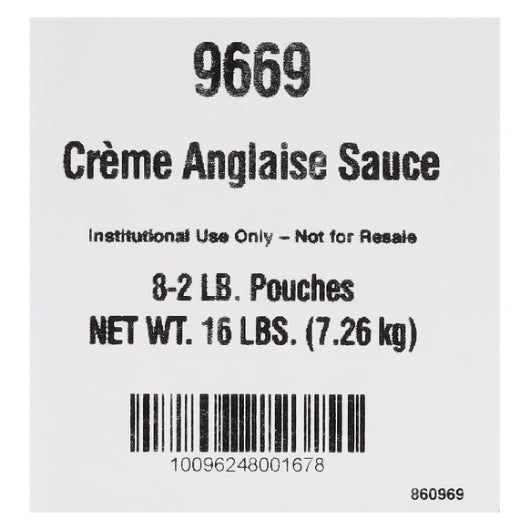 Gold Label Ready to Use Creme Anglaise Sauce, 8 x 2 lb Case - DOT product image 7