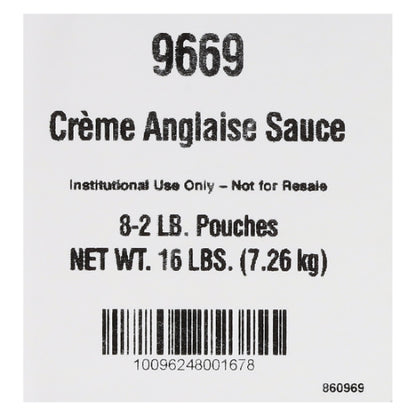 Gold Label Ready to Use Creme Anglaise Sauce, 8 x 2 lb Case - DOT product image 7