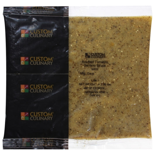 Passport Sauce Tomatillo Gluten Free & Vegan Tomatillo Serrano Sauce, 8 x 2 lb Case - Condiments & Sauces