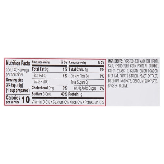 Custom Culinary Masters Beef Base Paste, No MSG Added, Gluten Free, 6 x 1 lb Case - DOT product image 6
