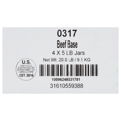 Custom Culinary Masters Beef Base Paste, No MSG Added, Gluten Free, 4 x 5 lb Case - DOT product image 8