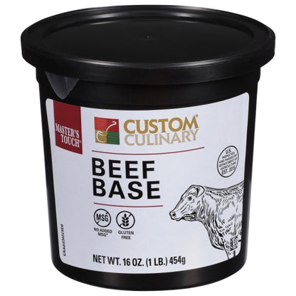 Custom Culinary Selected Beef Base, 12 x 1 lb Case - Pantry Ingredients