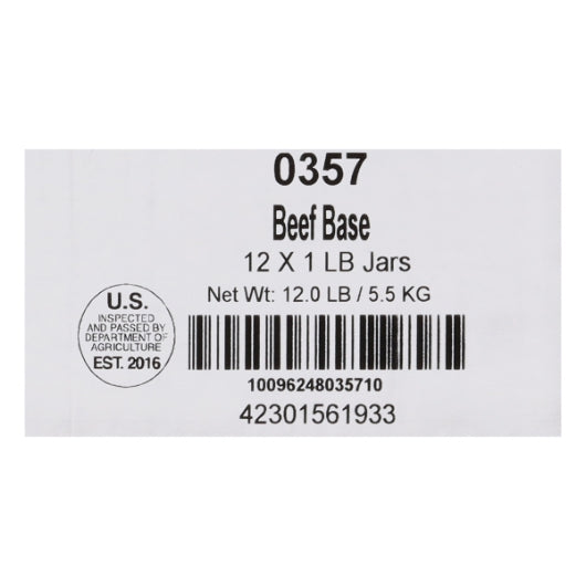 Custom Culinary Selected Beef Base, 12 x 1 lb Case - DOT product image 8