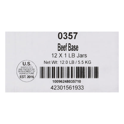 Custom Culinary Selected Beef Base, 12 x 1 lb Case - DOT product image 8