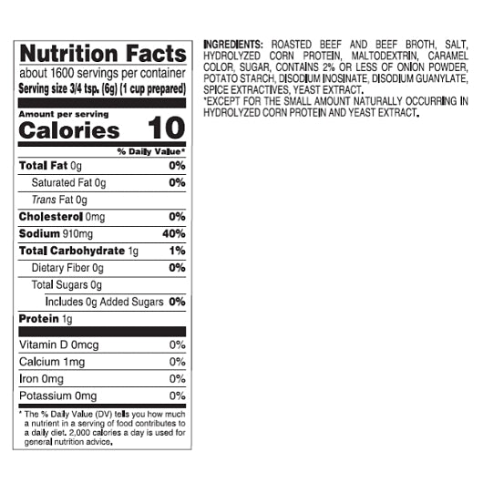 Custom Culinary Masters Beef Base Paste, No MSG Added, 1 x 20 lb Case - DOT product image 5
