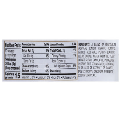 Gold Label Low Sodium Vegetable Base Paste, No MSG Added, Gluten Free, Vegan, 6 x 1 lb Case - DOT product image 6