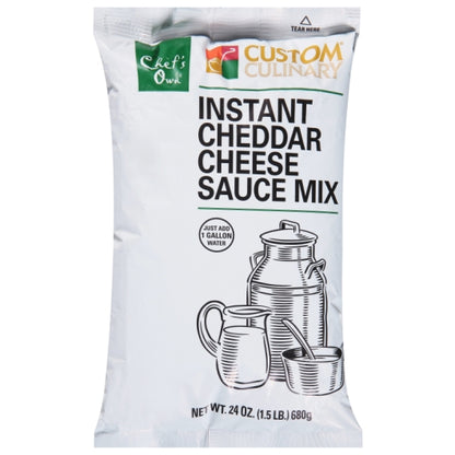Custom Culinary mix Instant Cheddar Cheese Sauce Mix, 6 x 24 oz Case - Condiments & Sauces