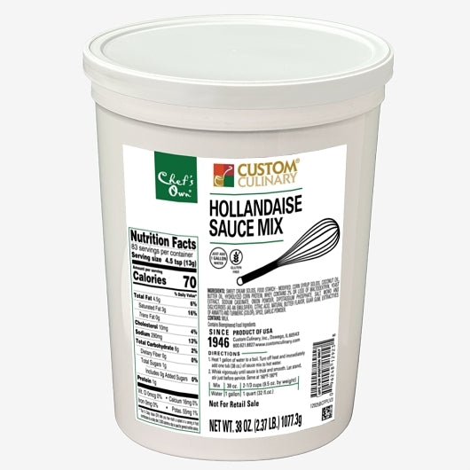 Custom Culinary Whisk Hollandaise Sauce Mix, 4 x 38 oz Case - Condiments & Sauces