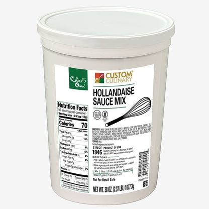 Custom Culinary Whisk Hollandaise Sauce Mix, 4 x 38 oz Case - Condiments & Sauces