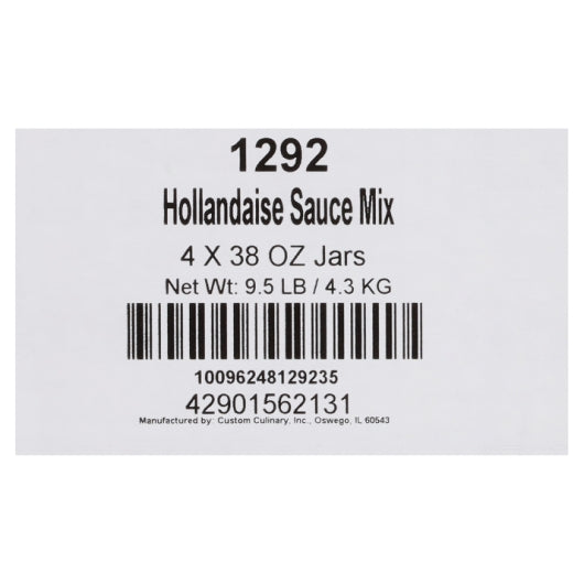 Custom Culinary Whisk Hollandaise Sauce Mix, 4 x 38 oz Case - DOT product image 7