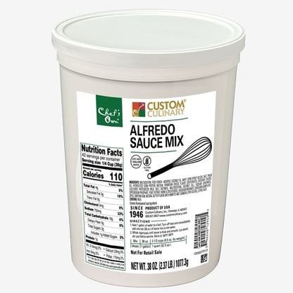 Custom Culinary Whisk Alfredo Sauce Mix, 4 x 38 oz Case - Condiments & Sauces