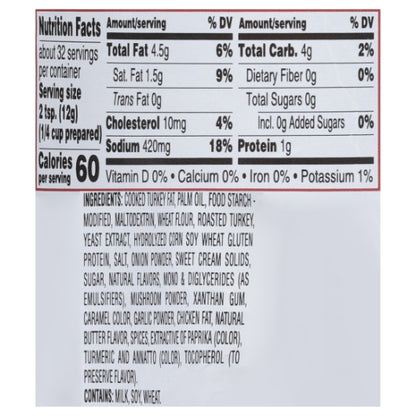 Masters Touch Turkey Gravy Concentrate Paste, 6 x 13.6 oz Case - DOT product image 6