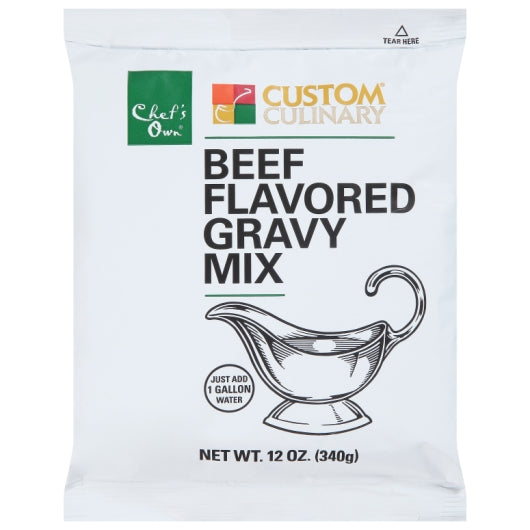Custom Culinary PanRoast Beef Flavored Gravy Mix, 8 x 12 oz Case - Condiments & Sauces