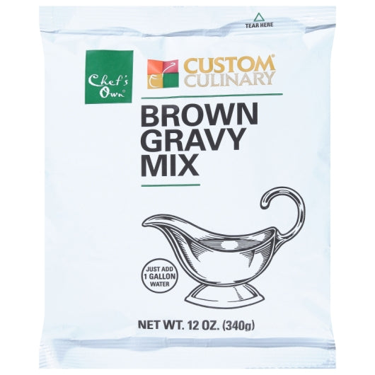 Custom Culinary PanRoast Brown Gravy Mix, 8 x 12 oz Case - Condiments & Sauces